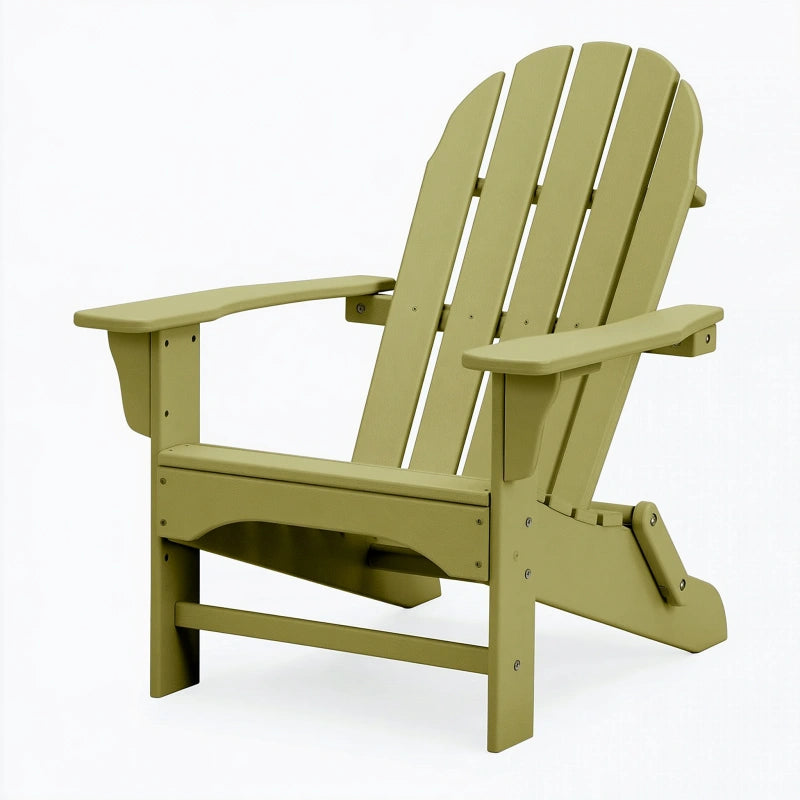 Adirondack-Gartenstuhl 83 x 80 x 98 cm olivgrün Kunststoff für den Aussenbereich